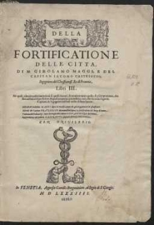 Della Fortificatione Delle Citta […]