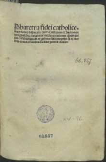 Pharetra fidei catholicae contra Iudaeos