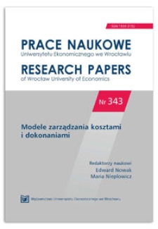 Przesłanki uwzględniania kosztów środowiskowych w MŚP w dobie zrównoważonego rozwoju.