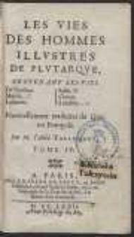Les Vies Des Hommes Illustres [...]. T.4