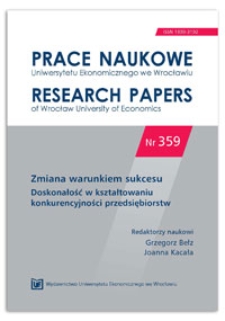 Kształtowanie doskonałości w relacjach z kooperantami w warunkach niepewności.