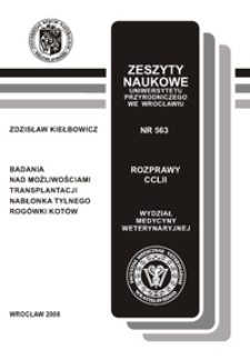 Badania nad możliwościami transplantacji nabłonka tylnego rogówki kotów