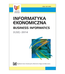 Technologia informacyjna jako determinanta rozwoju e-usług w sektorze medycznym i rehabilitacyjnym. Informatyka Ekonomiczna = Business Informatics, 2014, Nr 2 (32), s. 78-85