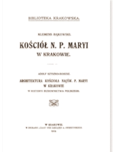 Kościół N. P. Maryi w Krakowie