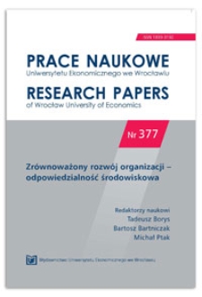 Cykl życia innowacyjnej ekousługi we wdrażanej strategii CSR na przykładzie przedsiębiorstwa usługowego − case study