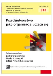 Zarządzanie procesem uczenia się przedsiębiorstwa w sieci