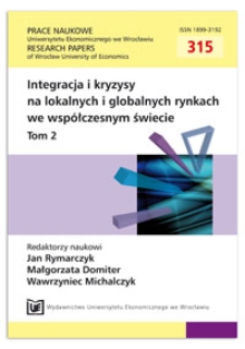 Czynniki integrujące i dezintegrujące rynki regionalne i globalne podczas dekoniunktury na przykładzie kryzysu 2008+