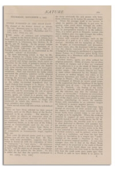 Nature : a Weekly Illustrated Journal of Science. Volume 100, 1917 November 1, [No. 2505]