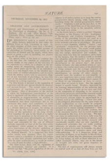 Nature : a Weekly Illustrated Journal of Science. Volume 100, 1917 November 29, [No. 2509]