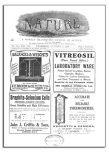 Nature : a Weekly Illustrated Journal of Science. Volume 102, 1918 October 3, [No. 2553]