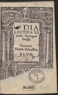 Dialectica Ioannis Spangenbergii