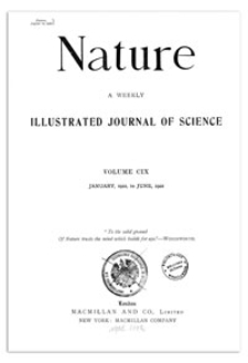 Nature : a Weekly Illustrated Journal of Science. Volume 109, 1922 February 2, [No. 2727]