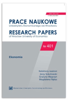 Wykorzystanie wybranych metod ilościowych w analizie pasażerskiego ruchu lotniczego w Polsce. Prace Naukowe Uniwersytetu Ekonomicznego we Wrocławiu = Research Papers of Wrocław University of Economics, 2015, Nr 401, s. 26-35