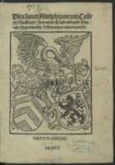 Vita sancti Adelphi patroni Collegii Novillaren. In dominis Liechtenbergen. Dyocesis Argentinensis. Ubi et corpus eius requiescit