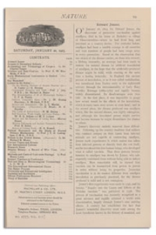 Nature : a Weekly Illustrated Journal of Science. Volume 111, 1923 January 20, [No. 2777]