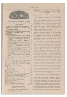 Nature : a Weekly Illustrated Journal of Science. Volume 111, 1923 January 27, [No. 2778]