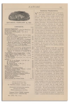 Nature : a Weekly Illustrated Journal of Science. Volume 111, 1923 February 24, [No. 2782]
