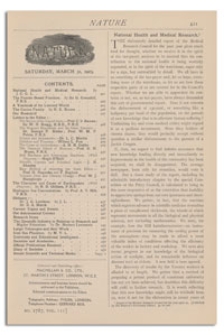 Nature : a Weekly Illustrated Journal of Science. Volume 111, 1923 March 31, [No. 2787]