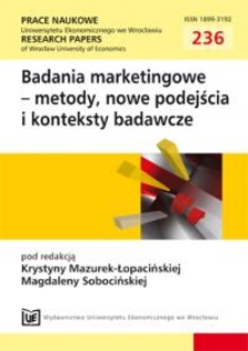 Rozwój badań marketingowych – w kierunku nowych podejść i kontekstów badawczych związanych z funkcjonowaniem przedsiębiorstwa