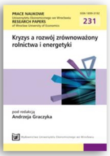 Wpływ kryzysu ekonomicznego na koniunkturę w rolnictwie polskim.