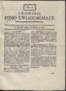 Lwowskie Pismo Uwiadamiaiące. Nr 7