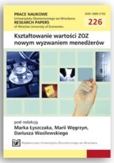 Źródła finansowania innowacji w MSP szansą na rozwój (poprawę kondycji finansowej) ZOZ