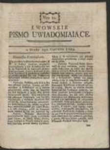 Lwowskie Pismo Uwiadamiaiące. Nr 22