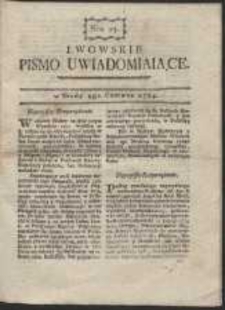 Lwowskie Pismo Uwiadamiaiące. nr 23