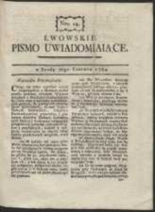 Lwowskie Pismo Uwiadamiaiące. nr 24