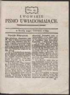 Lwowskie Pismo Uwiadamiaiące. Nr 25