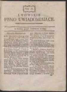 Lwowskie Pismo Uwiadamiaiące. Nr 26