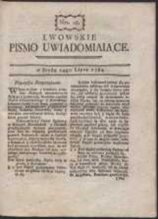 Lwowskie Pismo Uwiadamiaiące. Nr 28