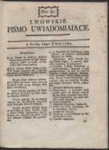 Lwowskie Pismo Uwiadamiaiące. Nr 30