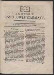 Lwowskie Pismo Uwiadamiaiące. Nr 31