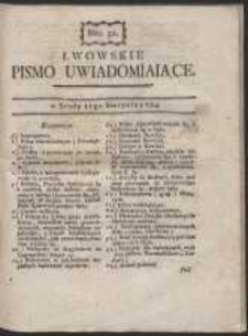 Lwowskie Pismo Uwiadamiaiące. Nr 32