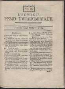 Lwowskie Pismo Uwiadamiaiące. Nr 33