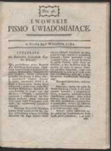 Lwowskie Pismo Uwiadamiaiące. Nr 36