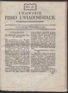 Lwowskie Pismo Uwiadamiaiące. Nr 36