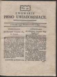 Lwowskie Pismo Uwiadamiaiące. Nr 39