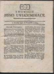 Lwowskie Pismo Uwiadamiaiące. Nr 41