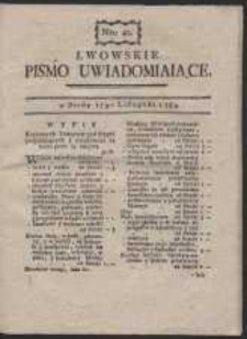 Lwowskie Pismo Uwiadamiaiące. Nr 42