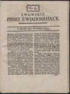 Lwowskie Pismo Uwiadamiaiące. nr 43