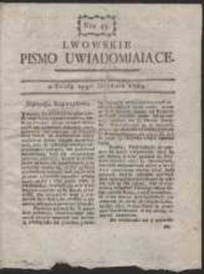 Lwowskie Pismo Uwiadamiaiące. Nr 45