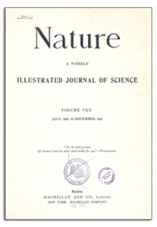 Nature : a Weekly Illustrated Journal of Science. Volume 120, 1927 July 9, [No. 3010]