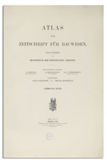 Atlas zur Zeitschrift für Bauwesen, Jr. XLVII, 1897