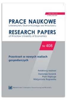 Konkurencyjność Wrocławskiego Obszaru Metropolitalnego – wybrane aspekty. Prace Naukowe Uniwersytetu Ekonomicznego we Wrocławiu = Research Papers of Wrocław University of Economics, 2015, Nr 408, s. 128-138