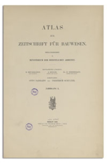 Atlas zur Zeitschrift für Bauwesen, Jr. L, 1900