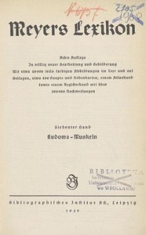 Meyers Lexikon. 7. Bd., Kudowa-Muskeln