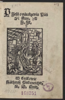 Piesń o narodzeniu Pańskim I. Ił.