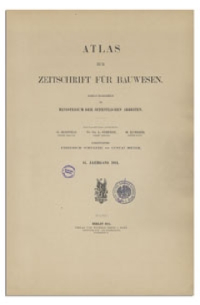 Atlas zur Zeitschrift für Bauwesen, Jr. 64, 1914